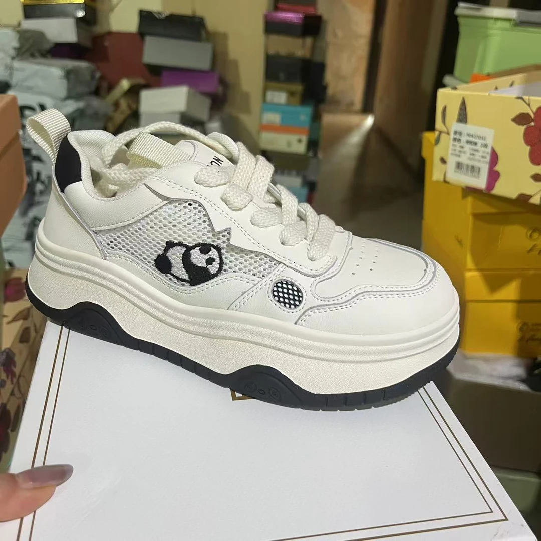 B-511新款厚底熊猫 网纱休闲鞋 8890-1