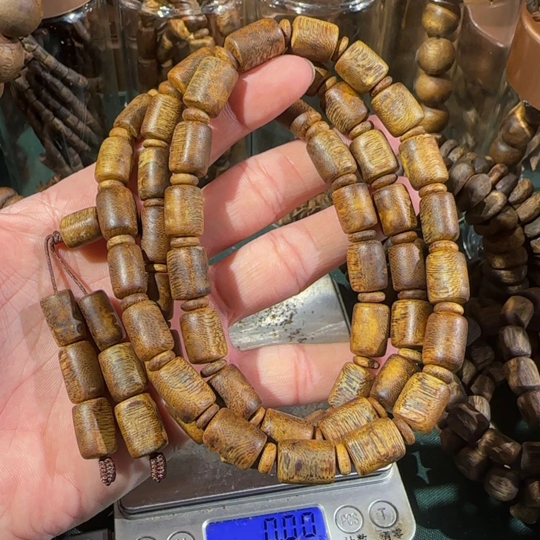 手串沉香白棋淳化老料板头1.0高货43克