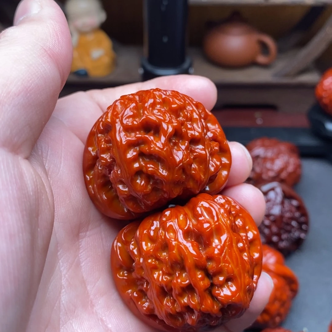 吊坠文玩核桃42白狮子