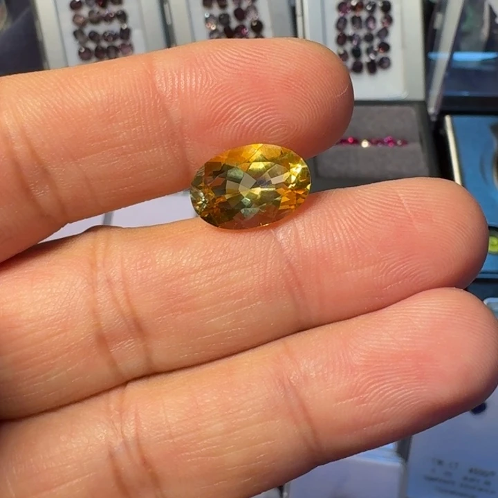 珠宝半成品未镶嵌黄晶