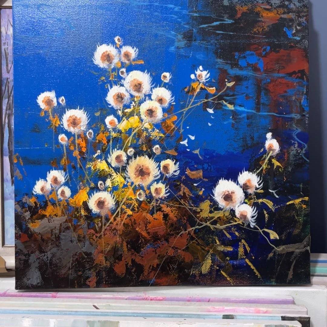 ，手工手绘精品油画60➕60尺寸
