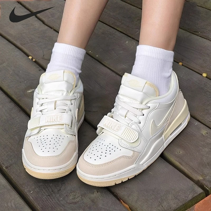 NIKE/耐克女鞋25秋季新款AJ312篮球鞋米色运动鞋复古板鞋【流光风