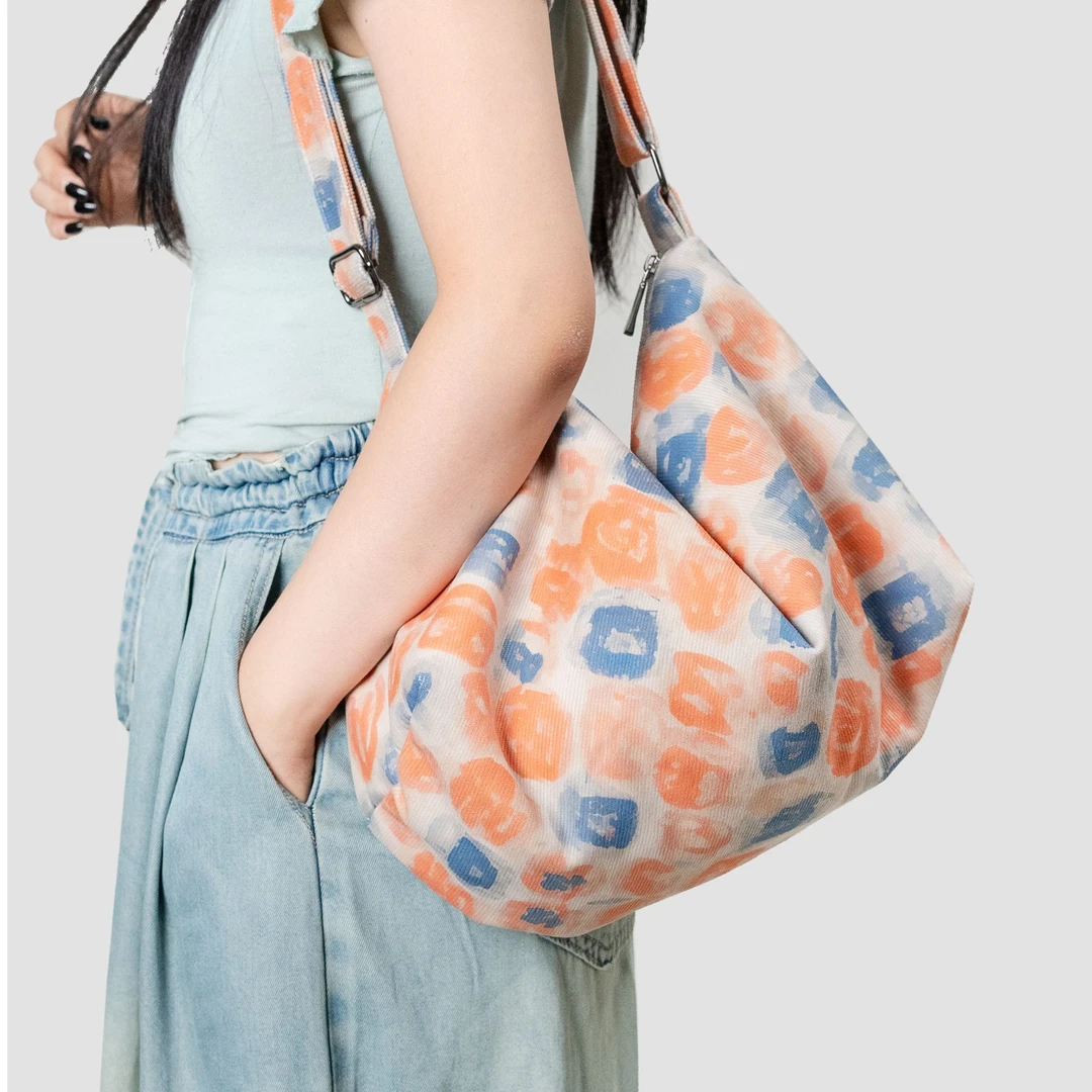 无则艺【小船包】小众文艺原创时尚轻便夏季单肩休闲包橘子小船包