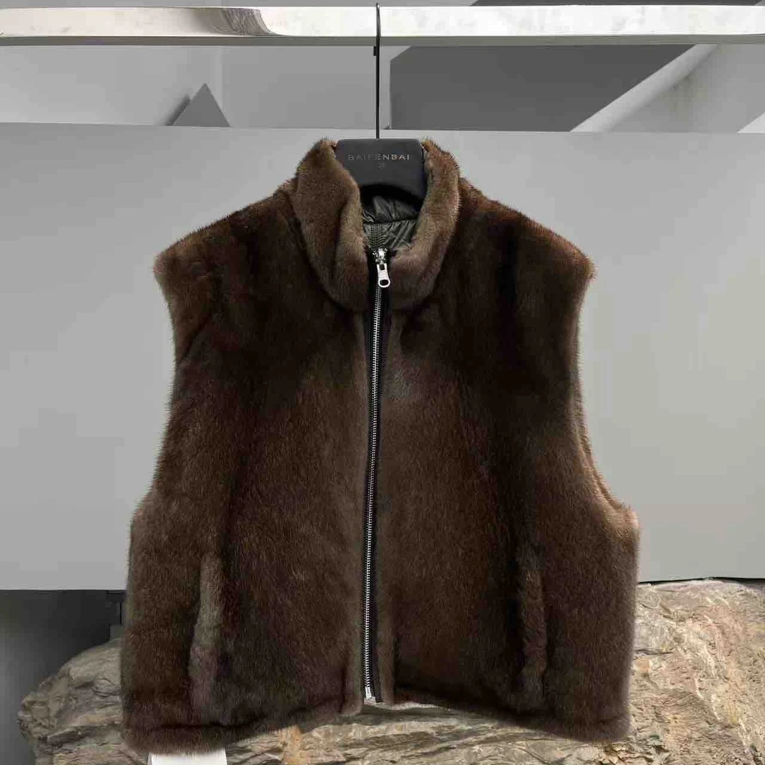 【ADA PLAYS】25秋冬APE881136设计师双面穿水貂皮草