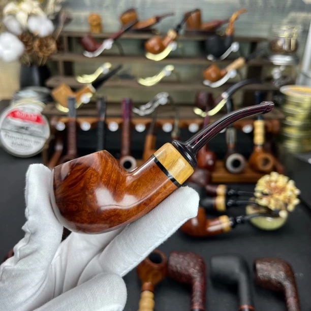 石楠木手工烟斗独特空腔涉坎伯兰斗嘴