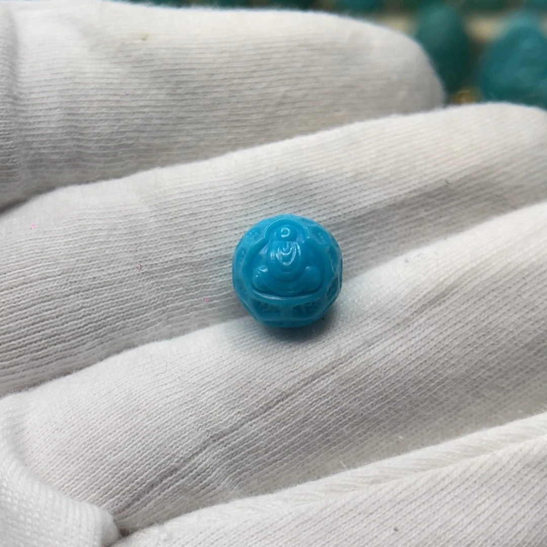 绿松石未镶嵌颈饰卡10.5