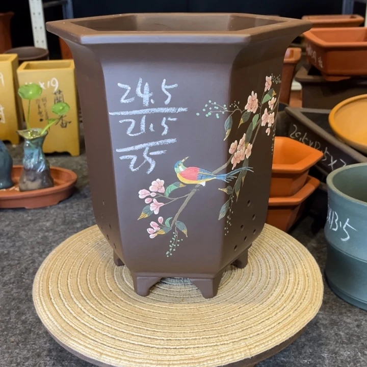 紫砂花盆紫砂花盆