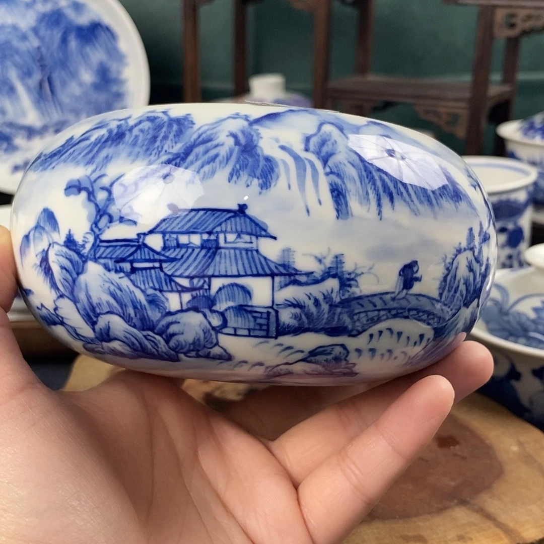 瓷片景德镇手绘青花茶器019