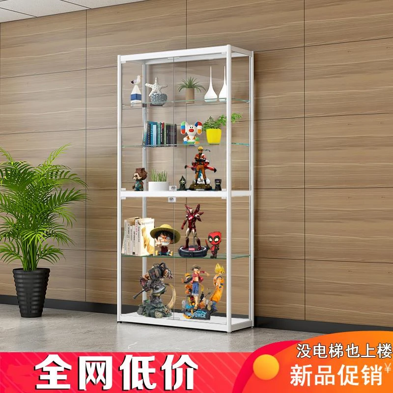 手办展示柜模型玩具透明玻璃展柜头盔高达乐高家用收纳柜礼品柜子