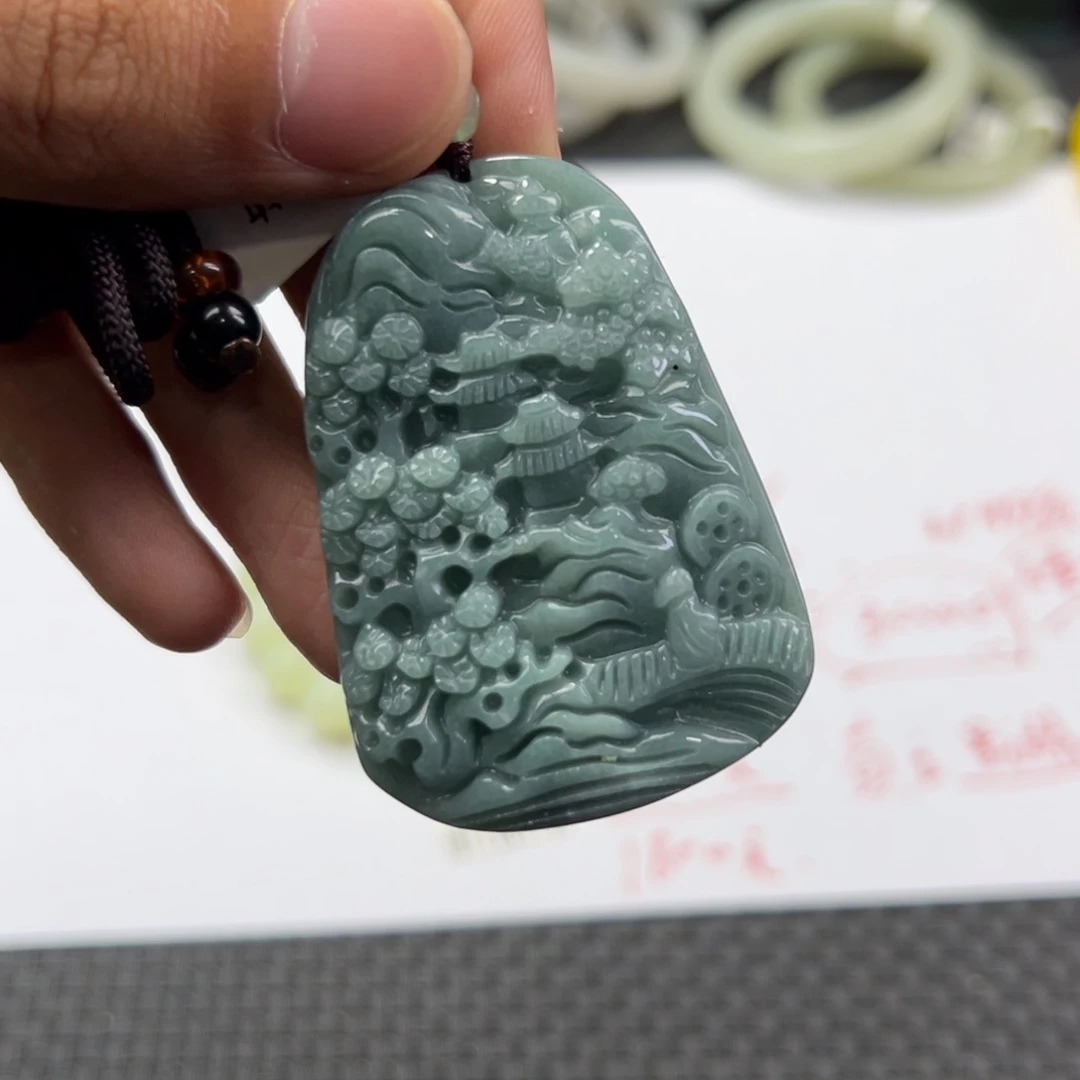 翡翠未镶嵌颈饰多样性拍一发一
