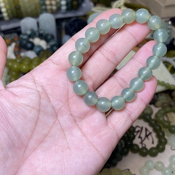 蛇纹石玉未镶嵌手链