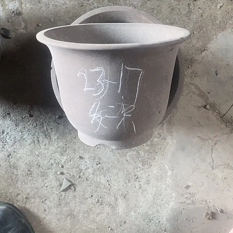 紫砂中国李新紫砂花盆，