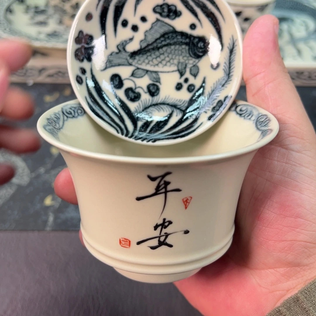陶景德镇陶瓷手工手绘