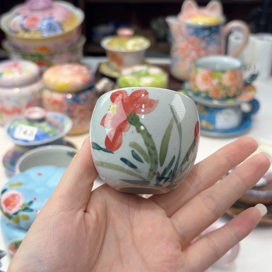 景德镇手绘高温釉下彩陶瓷茶具