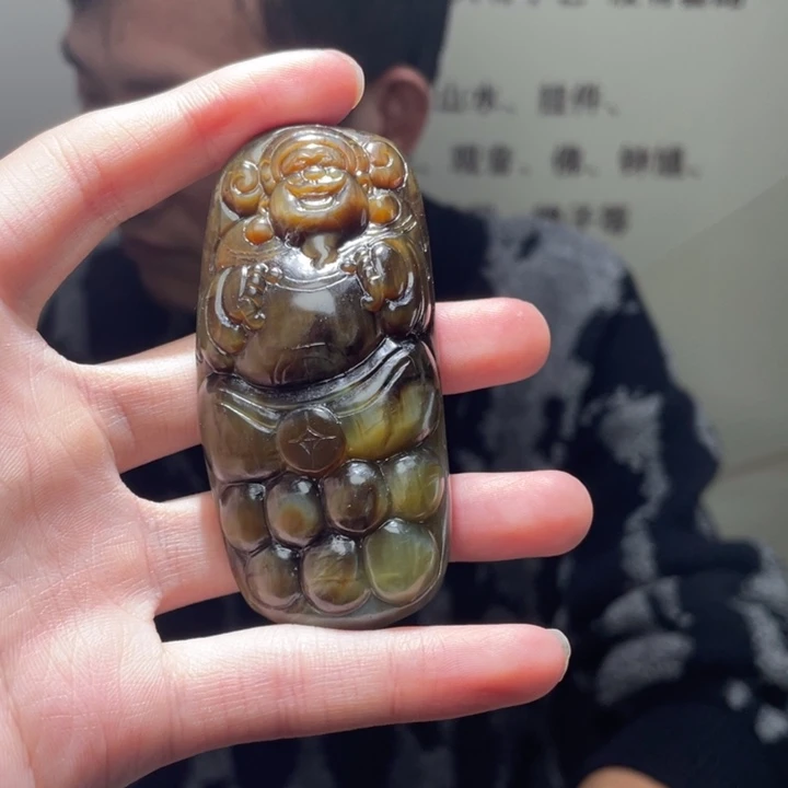 墨***哒和田玉未镶嵌挂件