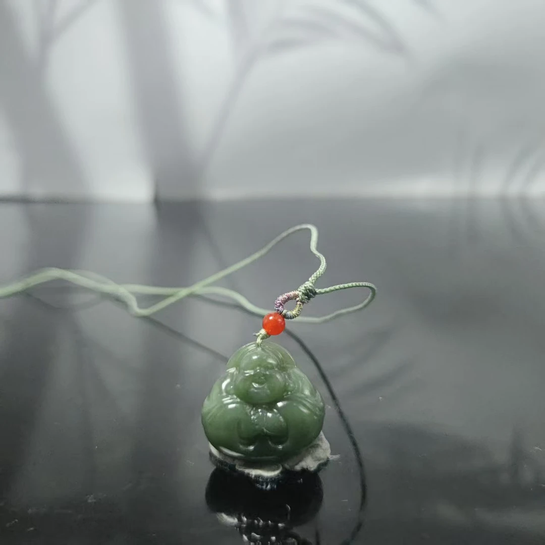 Z和田玉抱抱佛吊坠5153