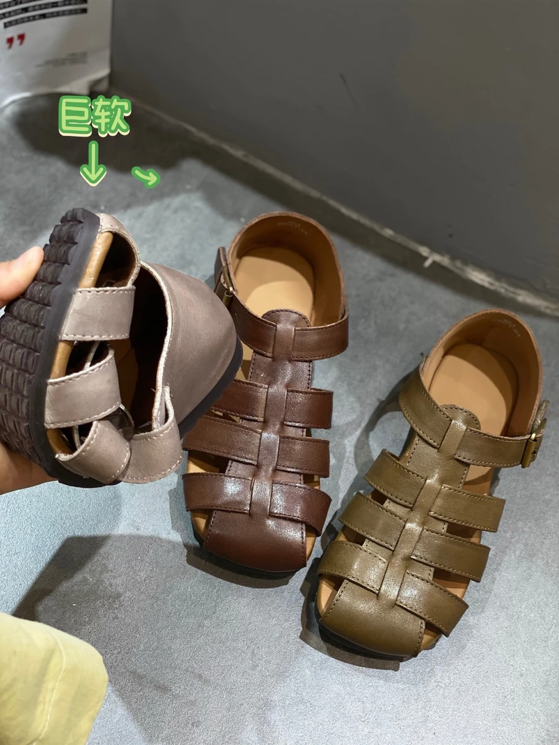 休闲女包头车缝线凉鞋公主鞋女551夏季软底韩版鞋