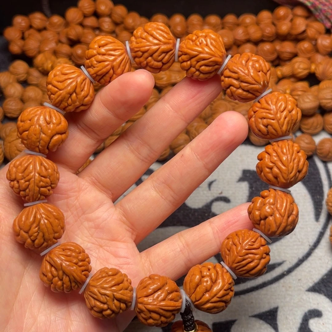 桃核手串龙纹桃核