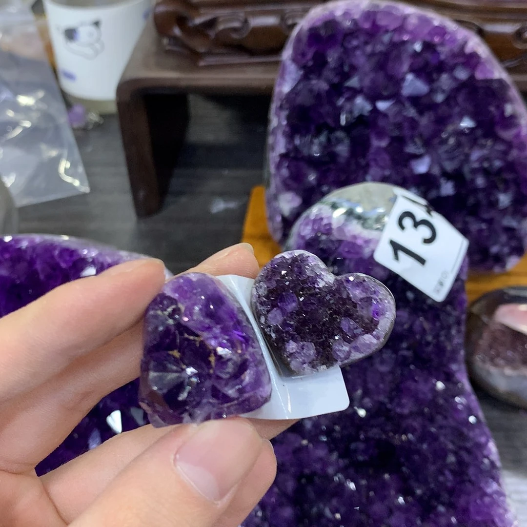 紫晶珠宝半成品未镶嵌C****）309