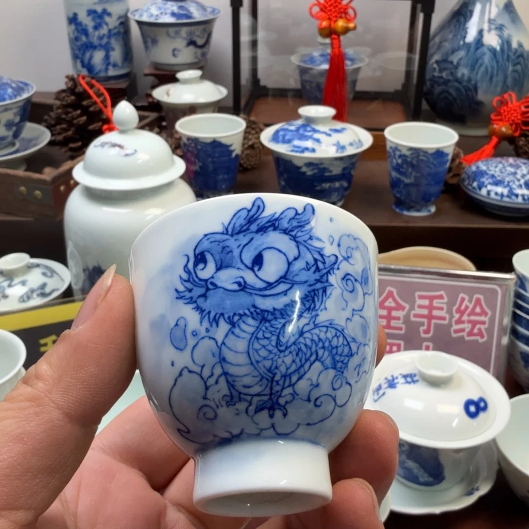 现代景德镇全手工全手绘茶器≡**≡