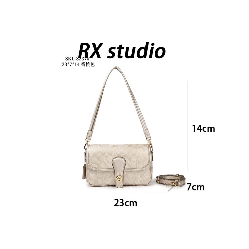 【南沙瑞熙】SKL-8237-香槟色-轻奢小众设计感时尚百搭女士包