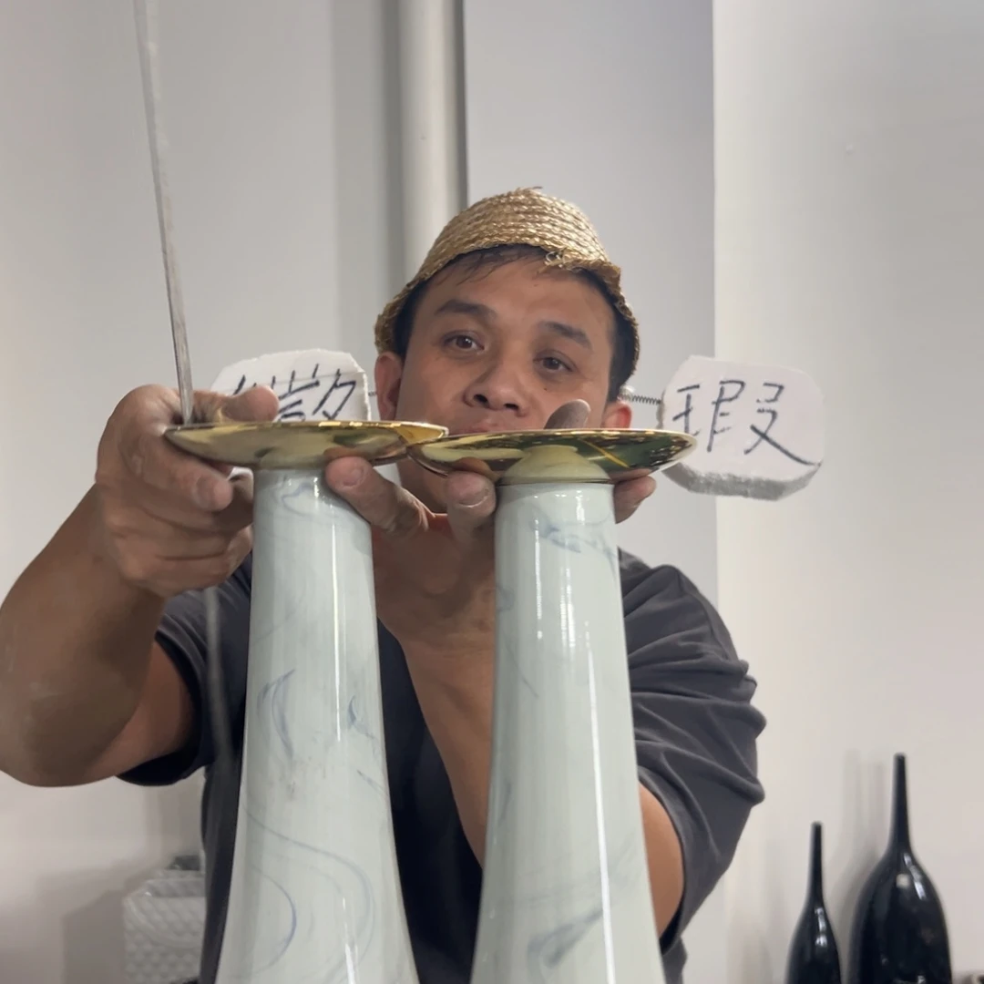 摆件145 号高中低温陶瓷工艺瓶（部分微瑕）