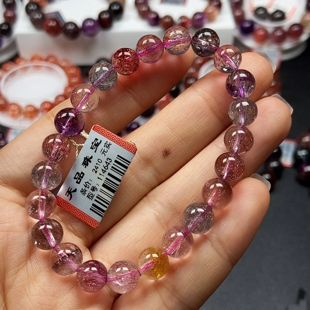 手链水晶未镶嵌8m果冻色超七114643