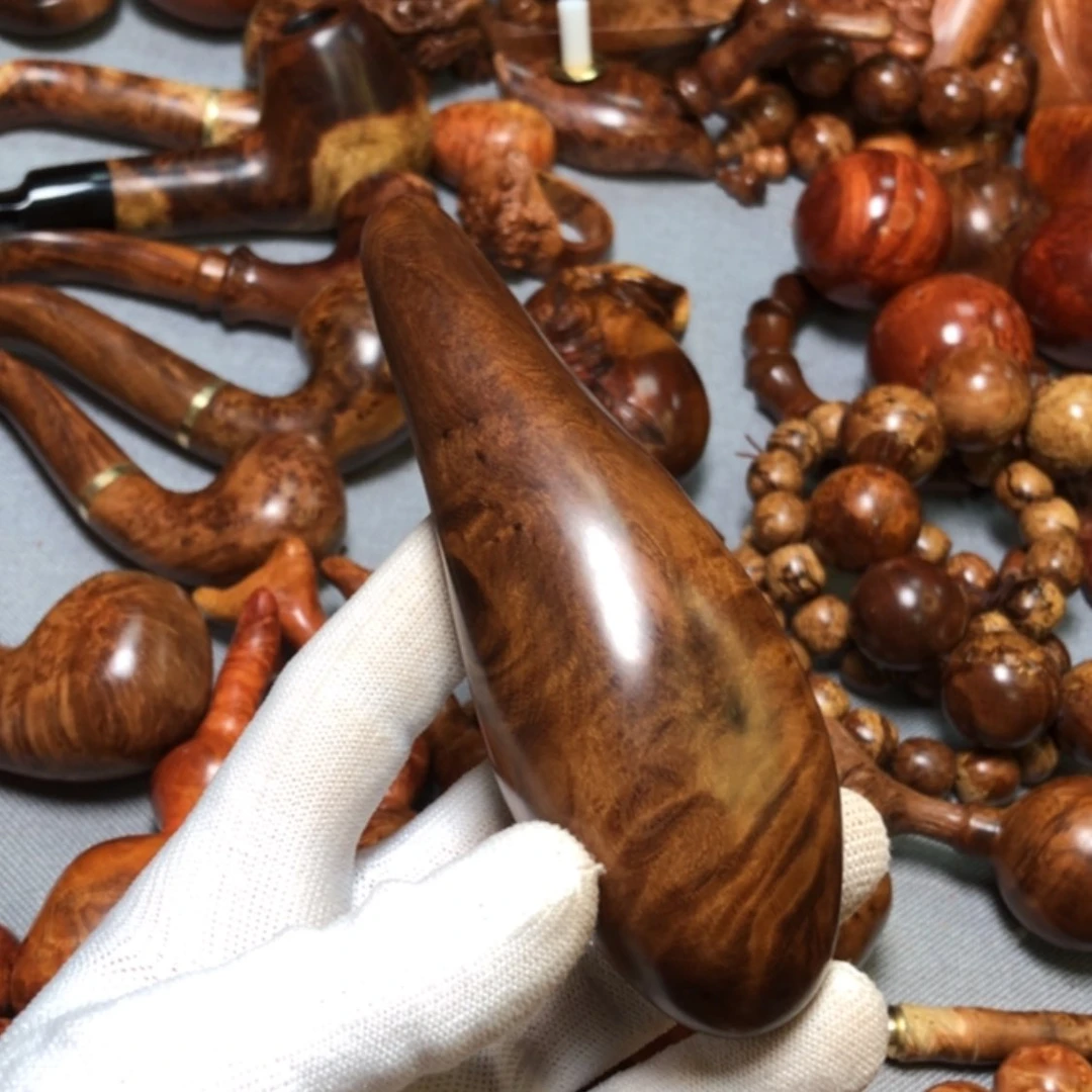【闪购商品】木麻梨疙瘩火琉璃手把件
