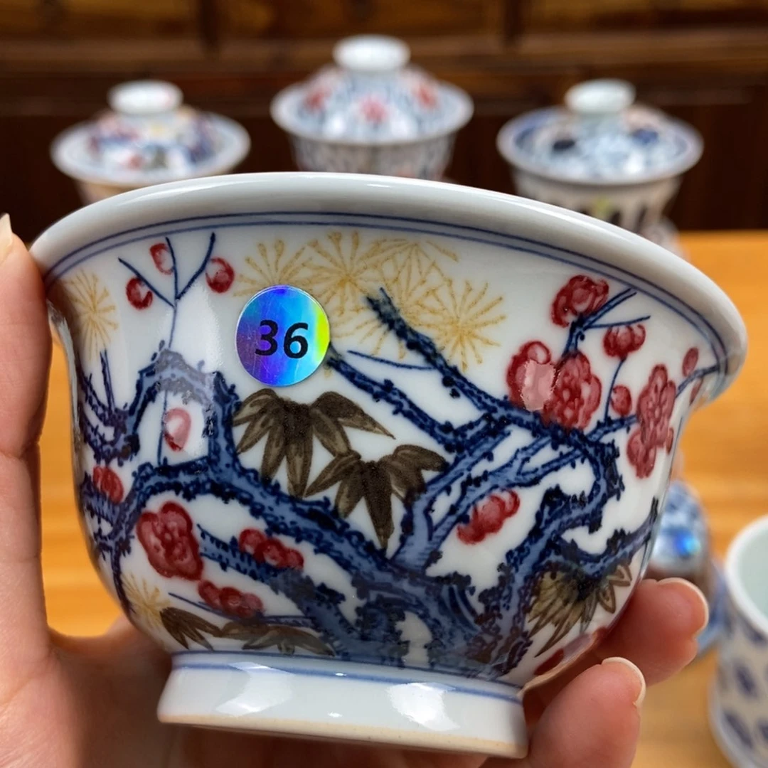 手绘现代茶具非古董