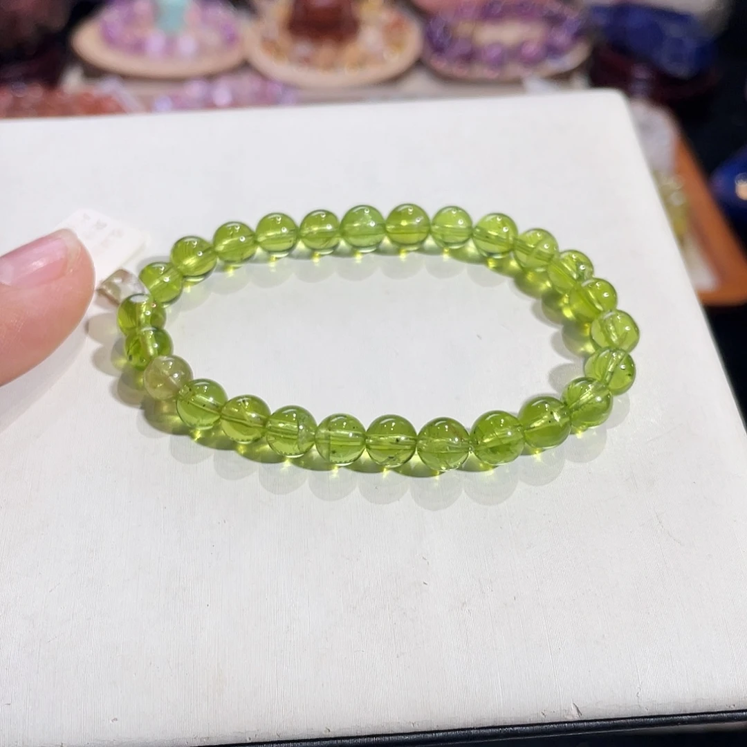 手链橄榄石未镶嵌橄榄石7mm