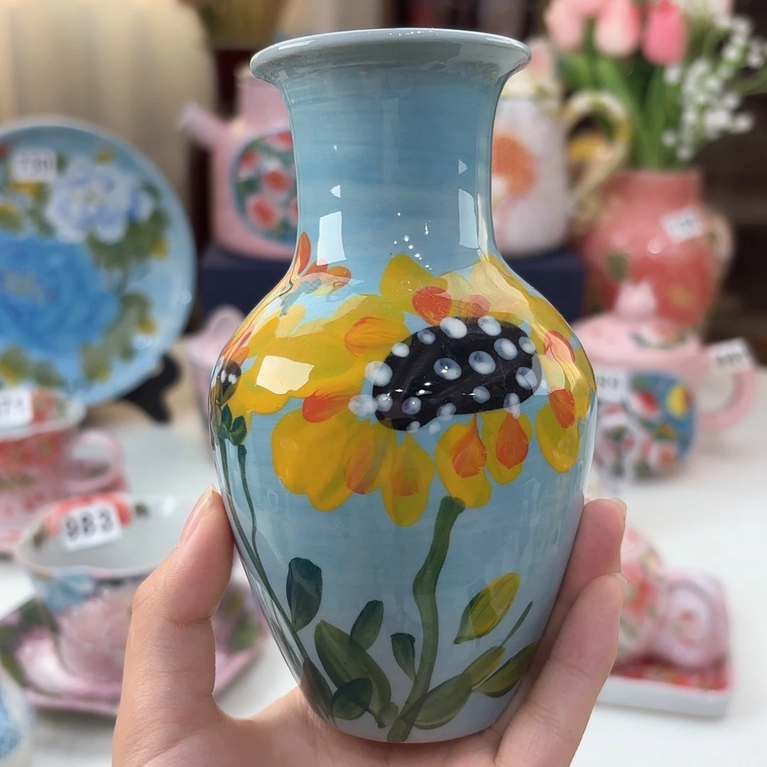 景德镇手绘高温釉下彩陶瓷茶具
