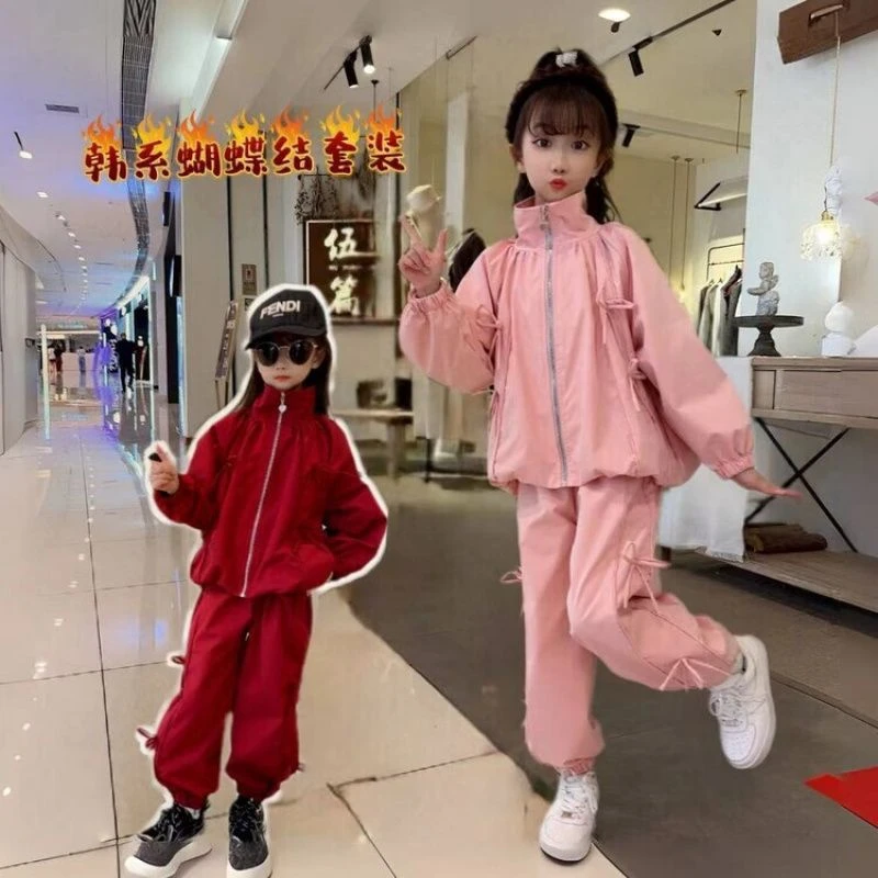女童运动洋气套装儿童中大童韩版休闲两件套时尚网红甜酷