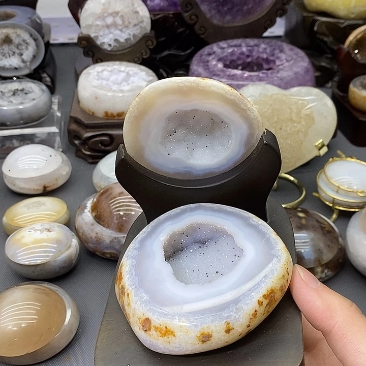 摆件紫晶未镶嵌聚宝盆