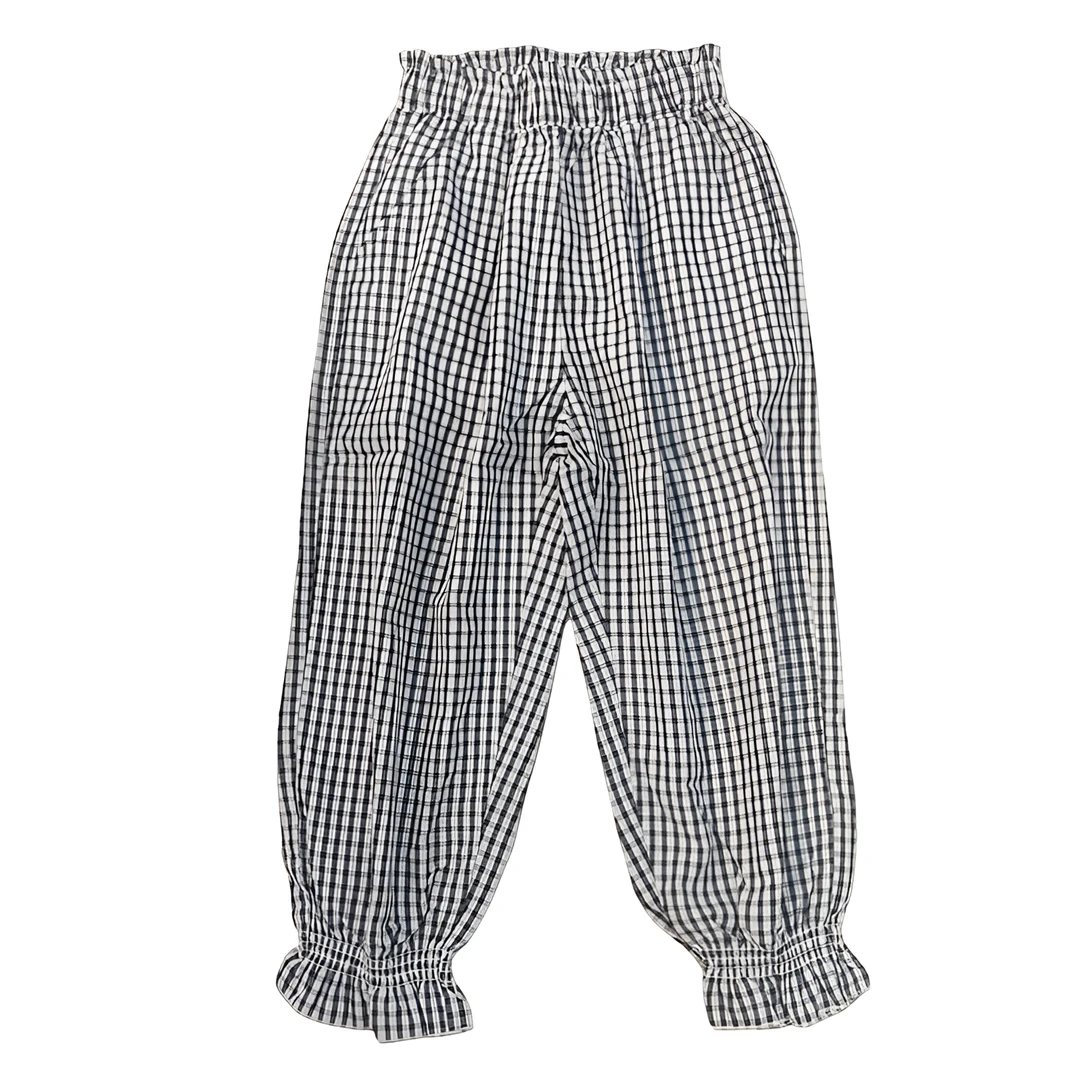 迪迪鹿休闲裤灯笼裤女长裤松紧带夏季洋气裤子1355