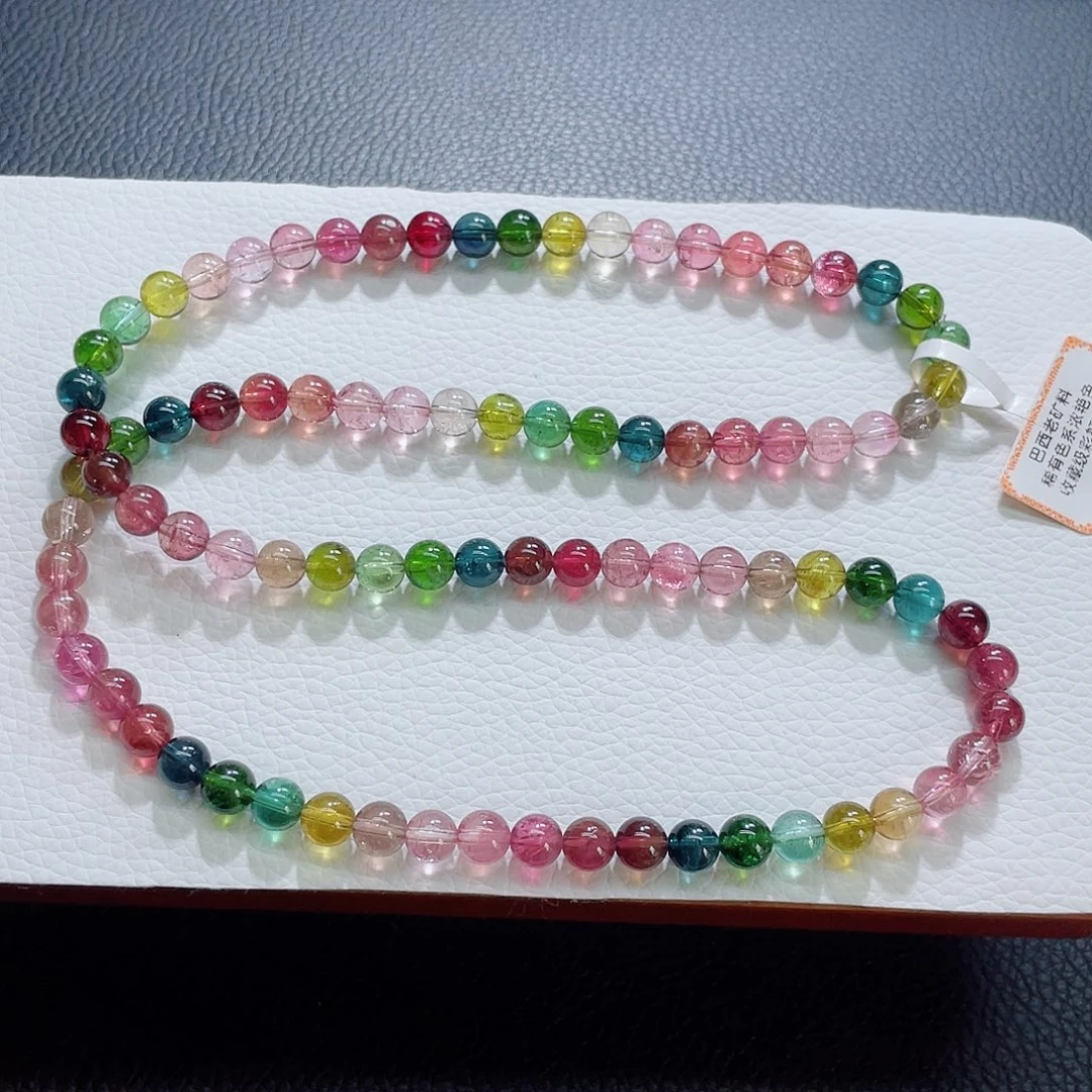 未镶嵌碧玺手链6.6mm左右