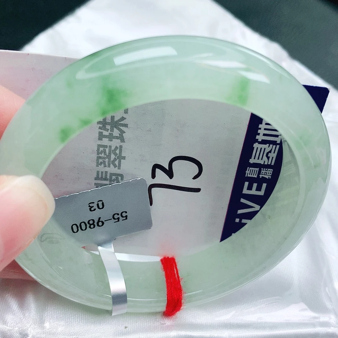 翡翠未镶嵌手镯缅甸天然A货翡翠手镯