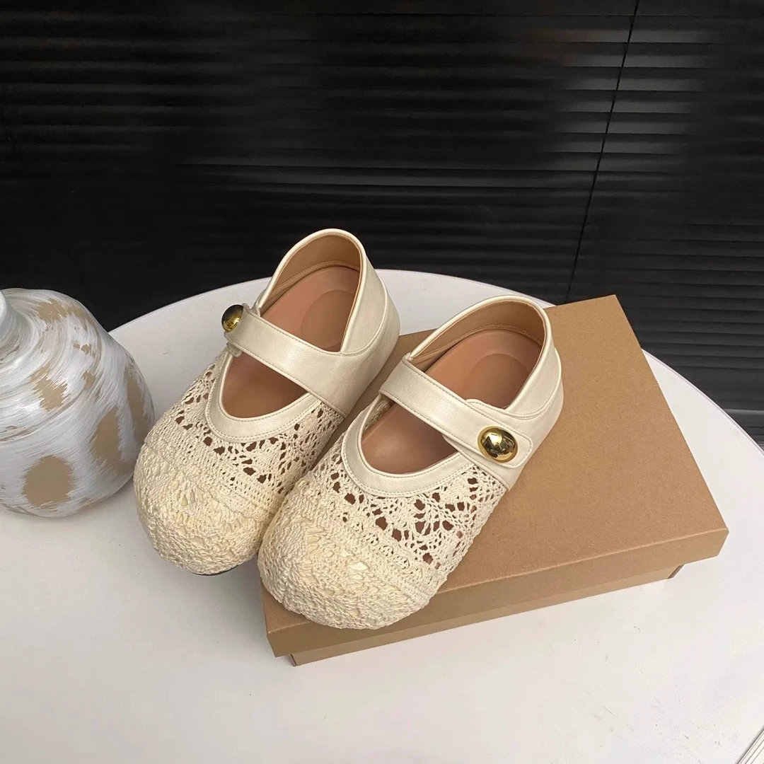 博肯厚底增高夏季新款百搭蕾丝休闲女鞋时尚包头外穿镂空透气凉鞋