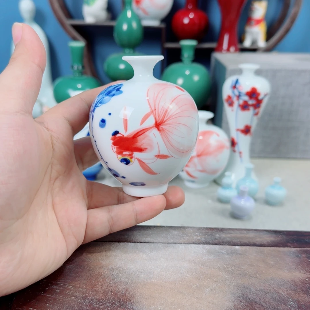 陶瓷手工小花器摆件