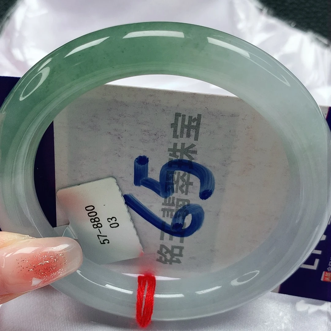 翡翠手镯未镶嵌缅甸天然a货翡翠58