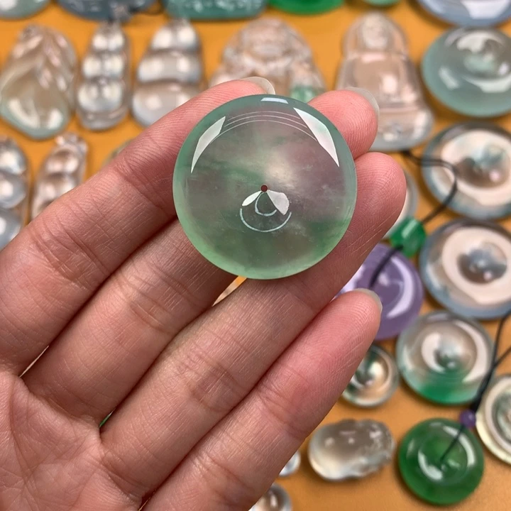 翡翠未镶嵌挂件11111122
