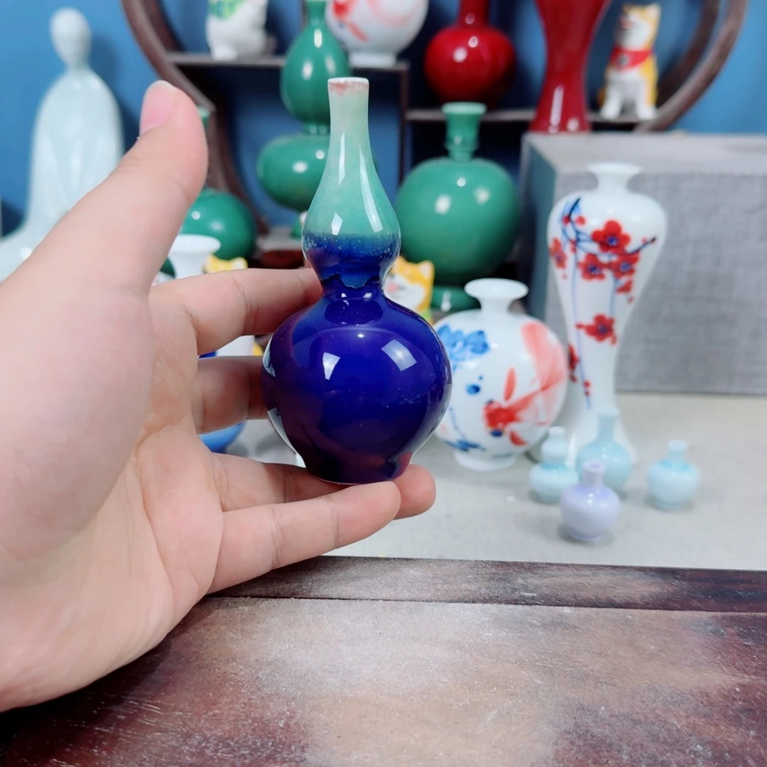 陶瓷手工小花器摆件