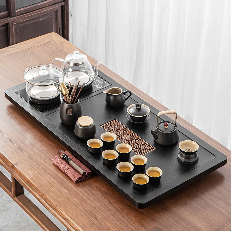 全自动一体式带烧水茶盘功夫茶具套装高端全套泡茶家用办公室待客