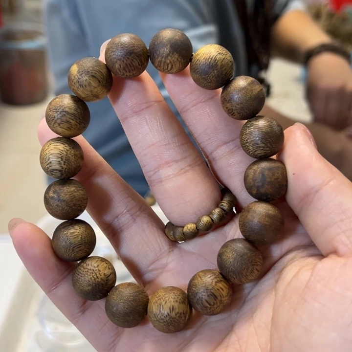 沉香手串1.3圆珠单圈多样性发1