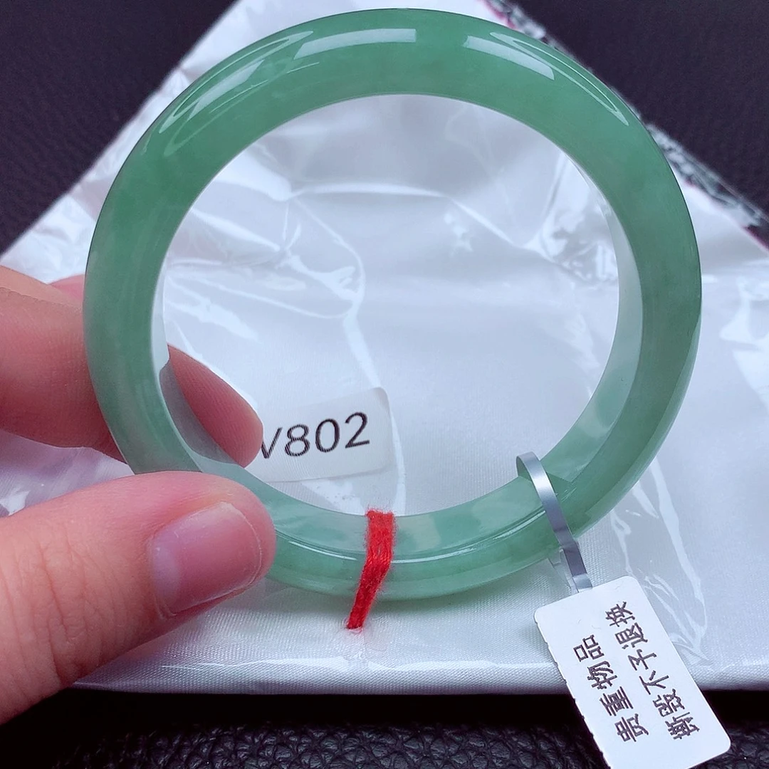 翡翠未镶嵌手镯天然缅甸翡翠A货
