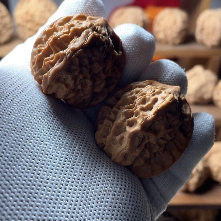 吊坠文玩核桃白蛇骨狮子头35