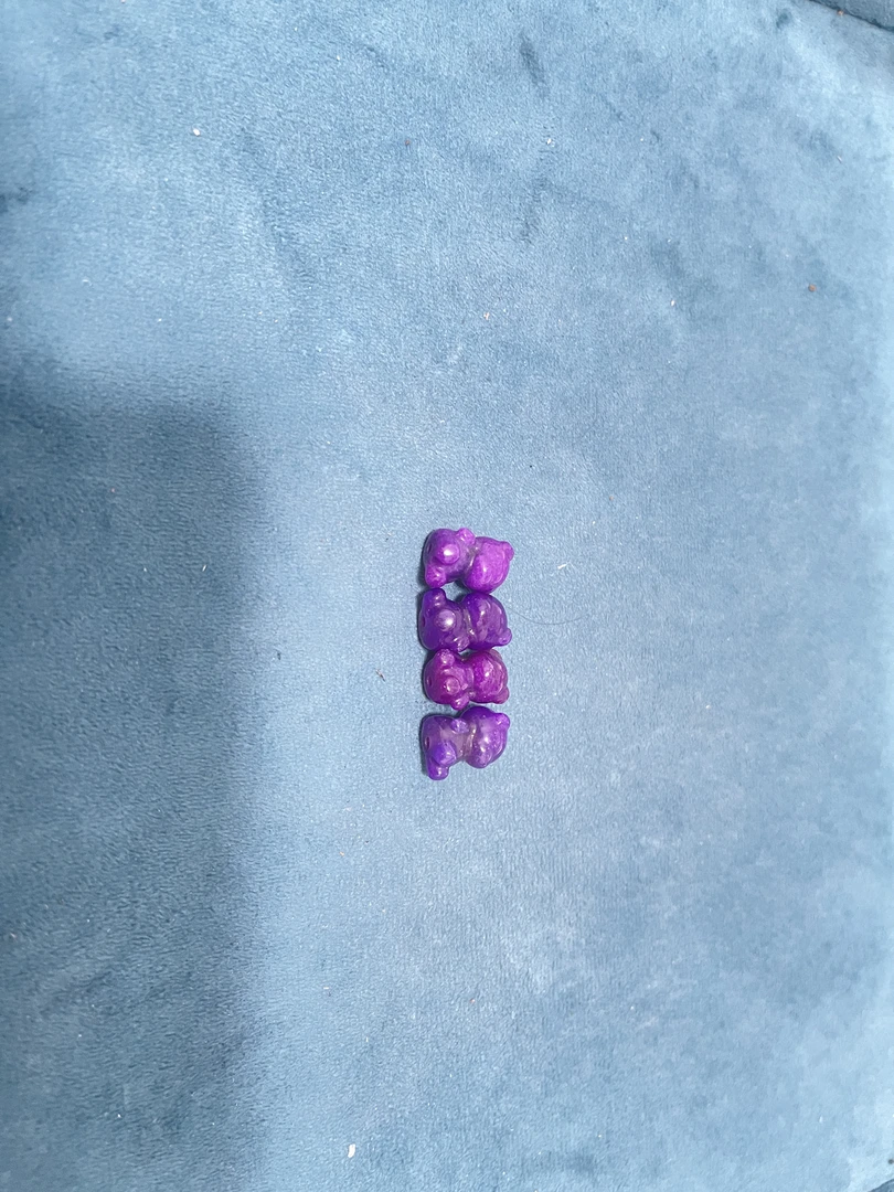 可塘工厂严选 老料樱花紫丝绒雕刻多样性发其一 YL074