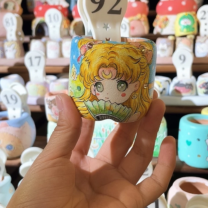 92…….手工手绘花盆