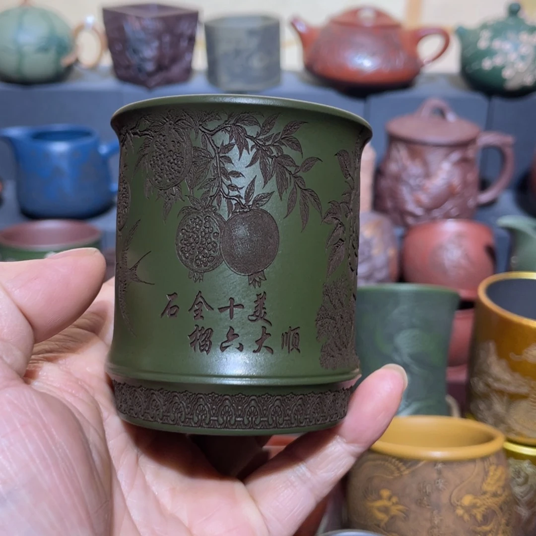 原矿紫砂手工主人杯