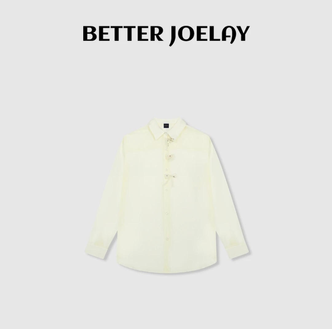 BETTER JOELAY -【透视人生】时尚百搭衬衫宽松时尚休闲风WL1024