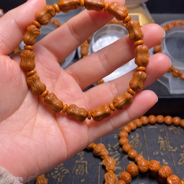 桃核手串迷你小花生手串9